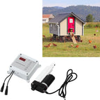 Cunyuer Automatic Chicken Coop Door Opener, Timing Photosensitive Remote Door Closer, Auto Chicken Cage Gate Opener Closer Remote Control Kit
