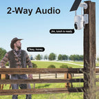 HOSAFE.COM No WiFi Security Cameras Wireless Outdoor, 4G LTE Cellular Security Camera, Solar Camera for Home Security, 360 PTZ, Human Sensor, 2K HD, 2-Way Talk, IP66