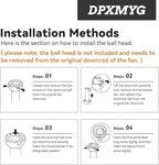 DPXMYG 84 inch Ceiling Fan Downrod with Extension Cord, 7 FT Black Downrod for Ceiling Fan, 1 inch Outside Diameter,Boom Suitable for a Wide Range of Fans (Black, Not Threaded)