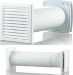VENTS-US GK 150 LD - Easy to Install 6" Through The Wall Exhaust Fan with 109 CFM - Built to Remove Moisture, Harmful Fumes, Vapors, Odors, Humidity, and Common Indoor Air Pollutants