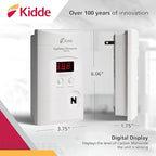Kidde Carbon Monoxide Detector with Long-Life Lithium Battery, Digital Display, 3 LEDs, Pack of 2 & Nighthawk Carbon Monoxide Detector, AC-Plug-in with Battery Backup, Digital Display