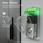 Dgyezhao Clear Outdoor Plastic Flip Doorbell Rain Cover,Camera Cover protector,weather shield Compatible doorbell accessories