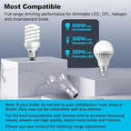 BESTTEN Super Slim Dimmer Light Switch, Quiet Rocker, Max 300W LED, CFL, 600W Incandescent, Single Pole or 3 Way Dimmable Switch with Screwless Wallplate, ETL Listed, 3 Pack, White
