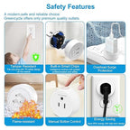 Remote Control Outlet,Greencycle Remote Light Switch and 4 Plugs,Wireless Light Switch,500ft Range,No Wiring Needed,15A/1500W for Household Appliances,FCC Certified,White