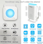 LIOTOIN Caregiver Pager Wireless Alert System - Portable Bell for Home/Elderly/Patients/Seniors - 4 Waterproof Buttons, 1 Portable Receiver, 1 Plugin Receiver