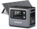 AFERIY P280 2800W Portable Power Station with 400W Solar Panel, 2048Wh LiFePO4 Battery,Expandable to 10kWh,1800W AC Charging Less 38 mins,UPS Solar Generator for Home Use,Power Outages,Camping,and RVs