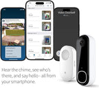 Arlo Video Doorbell 2K + Chime 2 (2nd Gen, Latest Release), Wireless or Wired Option, 2-Way Audio, Night Vision, Head to Toe View, Package Detection, Person & Vehicle Recognition, 1-Month Secure Plan