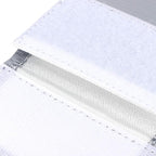 Fdit Lithium-Ion Battery Safe Bag, Fireproof Explosion-Proof Storage Bag 10x20cm with Hook and Loop Fastener for Battery Protection and Transport