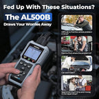 TOPDON AL500B OBD2 Scanner Battery Tester 2 in 1 Code Reader, Full OBDII Diagnosis, 12V Battery Tests & 12V/24V Cranking Tests, Charging Tests, Scan Tool, Car Diagnostic Tool for All OBDII Cars