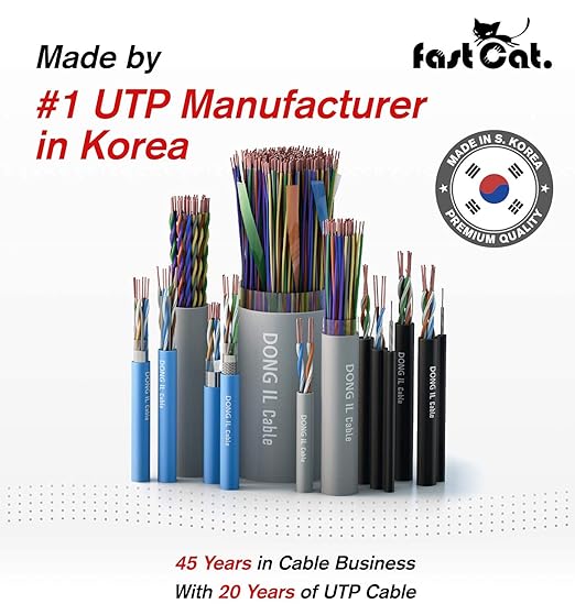 fast Cat. Audio Cable/Speaker Wire - PVC Jacket - UL Listed & (CMR-CL3R-FT4) Rated in-Wall Use - 100% Oxygen-Free Pure Bare Copper (OFC) - 500ft Pull Box (16AWG 4C (65) Highflex, Blue)