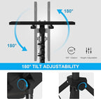 DECOSIS Projector Stand Tripod Adjustable, Laptop Height from 23.5 to 63.5 inches with Gooseneck Phone Holder, Floor for Office, Home, Stage, Studio, DJ Racks Holder Mount, 23.5inch-63.5inch
