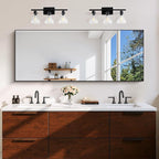 Black Bathroom Mirror for Wall, 24x60 Inch Rectangle Mirror with Metal Frame, Modern Vanity Mirrors for Bathroom Living Room, Entryway Hangs Horizontal or Vertical