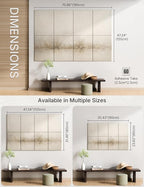 Wall Art Acoustic Panels,70''×47''Sound Absorbing Panels-8-Pack with 60 Adhesive Tabs, Decorative Sound Absorbing Panels for Living Room and Recording Studio, Offices-Dawn Embrace