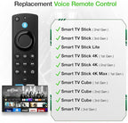 Replacement Voice Remote Compatible with All Fires Series Smart TV Cube(1st/2nd/3rd Gen),TV Stick(4K/4K Max/Lite),Smart TVs (3rd Gen),for Hisense/TCL Smart TVs