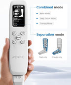 RENPHO Leg Massager for Circulation and Pain Relief FSA with Smart Pressure Sensor, Air Compression Calf Massager for Relieve Fatigue, Birthday Gift for Mom and Dad, HSA Foot Massage