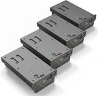 Lesaps 4Pack Rechargeable Reveal Lipo Lithium Battery Pack for Trail Camera Reveal X Gen 3.0, 2.0, X Pro 3.0, Pro, X Ultra 3.0, SK, XB, X - Upgraded LED Meter & Solar Charging (4, Battery 4pack)