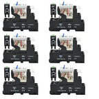 UL Listed 6 Pcs 8-Amp Electromagnetic Relay 24V DC Relay DPDT 2NO 2NC 8Pin Socket Base with Indicator Light Module and Test Button