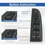 DICMIC Front Driver Side Master Power Window Switch and Door Lock & Black Bezel Assembly Compatible with 2003-2007 Chevrolet, GMC, Cadillac Select Model Replace# 15883323, 901-075, DWS-220