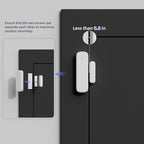 Door Chime, Door Sensor Chime When Door Opens, BITIWEND Door Entry Alarm for Business/Home/Office/Store, 600 FT Range, 32 Chimes 5 Adjustable Volume Door Ringer Alert 1Sensor + 1Receivers White