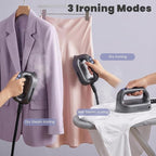 Cobuy Professional Steam Station, 2200W Dual Heating Steam Iron for Clothes with Ceramic Soleplate, 5 Steam Levels, Dry& Steam Modes, Auto Shut-Off, Self-Cleaning, 1.2L Tank for 65min Continuous Steam