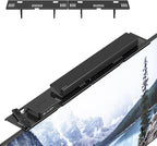 Adjustable Steel TV Top Shelf, Soundbar Mount, Universal Monitor Shelf for Soundbar, Game Console, Cable Box, Router Shelves and Home Accessories (No Storage Boxes, 2PCS)