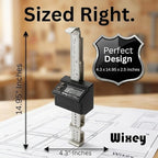 Wixey Digital Planer Gauge – Electronic Digital Readout & Thickness Measuring Tool – Accurate Calibration & Digital Dimensions – Perfect Portable Planer Accessory for Woodworking Upgrade