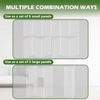 Koretech Grid Wall Panels 3 Pcs, Commercial Grade Gridwall Panels, Metal Grid Wall Panel Display Stand, You Can DIY 6 Pack 2'x3' or 3 Pack 2'x6', White