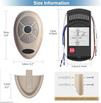 Universal Ceiling Fan Remote Control Kit Dimmable, Replacement for Hampton Bay, Hunter,Allen+Roth Kichler, FAN-28R L3HFAN35T1 FAN-35T1 L3HFAN35T FAN-35T KUJCE9603 UC7202T CHQ7202T