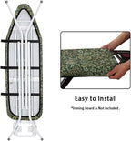 ZCFYGDX Breathable Ironing Board Cover Decor, Resist Scorching & Staining, 14x45 Wear & Soil Resistant Covers, Elastic Edges,3 Fasteners,Anti-Scorch Polyester Fabrics William Morris Prints