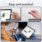 Remote Control Page Turner for Kindle Paperwhite Oasis Kobo eReaders,Kindle Clicker Page Turner Accessories for iPhone,iPad, Android Tablets Reading Novels,Video Record&Shutter Selfie (Light White)