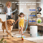 Arint Air Purifiers for Bedroom,H13 True HEPA Air Purifier with 5-Layer Filtration for Pollen/Smoke/Dust/Pet Dander/Odor/Hair,Portable Small Air Purifiers for Home/Office/Living Room(KJ80A White)