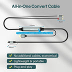 Adoreen Unidirectional SPDIF Toslink Optical Input to 2 RCA Output Adapter Cable 10 Ft, 192kHz DAC Digital to Analog Audio Converter for HDTV, DVD, Blu-Ray Players, Game Consoles-NOT RCA to Optical