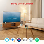 SwitchBot Bot White & Hub Mini Kit: Automate IR Devices & Physical Switches with Alexa/Google Voice Control, App Scenes & Timers.