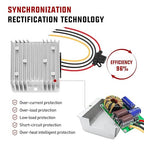 Nilight 48V to 12V Voltage Converter 240W 20A Regulator Step Down to 12VDC Waterproof DC Convert Reducer Power Supply Transformer Module for Golf Cart Scooters Trucks