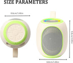 Portable Bluetooth Speaker – 8W HD audio quality, TWS stereo pairing, LED light show, compact and portable, suitable for outdoor use, can be used in cars, travel and parties, a cool teen gift(Beige)