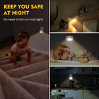 Sossi Motion Sensor Night Light Plug in 4 Pack,10-60Lm Stepless Dimming,3 Light Modes with Memory, Smart Night Lights Plug Into Wall Sensor,Dusk to Dawn Sensor for Bedroom,Toilet,Hallway,Kitchen