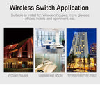 Thinkbee 3 Way Wireless Switch and Receiver Kit, Dual Remote Control, No Wiring, No WiFi Needed, Waterproof Wireless Panel Switches for House Lamp Led (2 Switches and 1 Receiver Included)