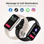 TIFOZEN Fitness Tracker for Women Men, Smart Watch Band with 24/7 Heart Rate Blood Oxygen Sleep Monitor, Calories Step Tracker Pedometer 3ATM Waterproof Activity Tracker for Android iOS, Black