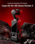 SMALLRIG Expansion Adapter Accessorie for DJI Osmo Pocket 3, Aluminium Protective Cage, 52g Lightweight Mount for Pocket 3, with Cold Shoe Mount, 1/4"-20 Threaded Toles and Claw Ports
