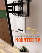 ECHOGEAR 9" in-Wall TV Media Box - Recessed TV Outlet & Network Enclosure - Works with Roku, Apple TV, Fire TV Stick, & Samsung One Connect Mini - WiFi Friendly Cable Management Kit