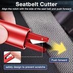 MOTORBUDDY Car Window Breaker Tool, 2-in-1 Window Breaker Seatbelt Cutter, Emergency Glass Breaker Keychain and Auto Escape Tool，Car Accessories