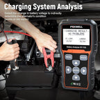 FOXWELL BT705 Car Battery Tester 24V 12V, Professional Automotive 100-2000CCA Battery Load Tester, Digital Cranking Charging System Alternator Analyzer for Heavy Duty Truck Boat Marine Shop Mechanic