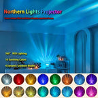 Northern Lights Projector, 16 Colors Plug in Aurora Light Projector & Mood Lighting Galaxy Lamp, App Remote Night Light for Bedroom, Gift for Teenage Girls Room Decor(Plug in)