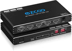 HDMI Splitter 1x4 4K 120Hz 4:4:4 HDR 8K 60Hz VRR G/Sync EDID Switch HDCP 2.2,HDCP 2.3 Bypass,Duplicate/Mirror,EDID,Copy,Downscale, HDR for Game PC Xbox PS5 Roku Fire TV