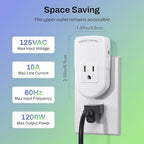 BN-LINK Wireless Remote Control Outlet Electrical Switch for Lights, Fans, Christmas Lights, Small Appliance, 100ft Long Range White (Learning Code, 5Rx-2Tx) 1200W/10A, ETL & FCC Certified