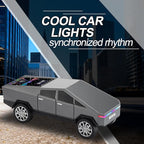 Futuristic Pickup Truck Bluetooth Speaker with LED Display Screen – Practical Gift Choice for Car Model Fans & Audio Users, TWS Stereo, FM Radio, USB/TF Playback, Front LED Headlights, Mic(Gray)