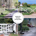 TOPENS AT12131 Single Swing Gate Opener Heavy Duty Automatic Gate Motor for Single Swing Gates Up to 18ft, Electric Driveway Gate Operator AC Powered with Remote Control Kit Solar Compatible