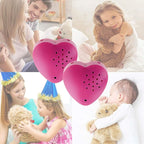 Inventiv 2 Pack, 30 Second Voice Sound Recorder Module for Plush Toy, Stuffed Teddy Bear Animal Recordable Heart, Record Custom Messages (Pink)