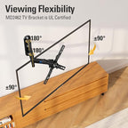 Mounting Dream Monitor Wall Mount for Most 17-39 Inch (Some up to 42 inch)，UL Listed TV Mount TV Bracket with Articulating Arms Tilt Swivel Extension Rotation, Up to VESA 200x200mm and 33 lbs, MD2462