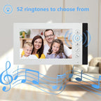 ANJIELO SMART Wired Video Multifamily Apartment Intercom System,2/3/4/6/8/10/12 Units 7 inch Monitor Video Door Phone Kit,Video Doorbell, ID Card Unlock, 2 Way Audio for Home (1 doorbell + 2 Monitor)